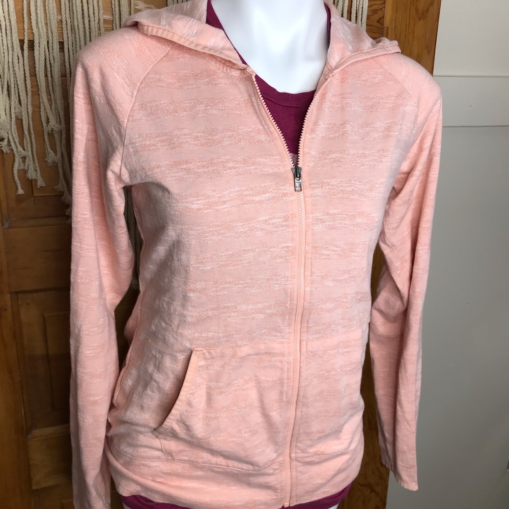 Columbia Pink zip Up Hoodie Jacket